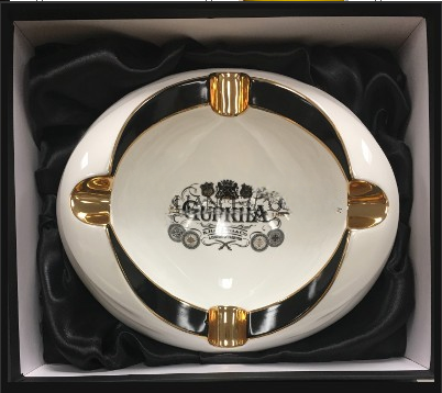Gurkha Limited Edition White Ceramic Ashtray