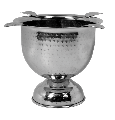 Stinky Cigar Tall Ashtray Hammered Steel